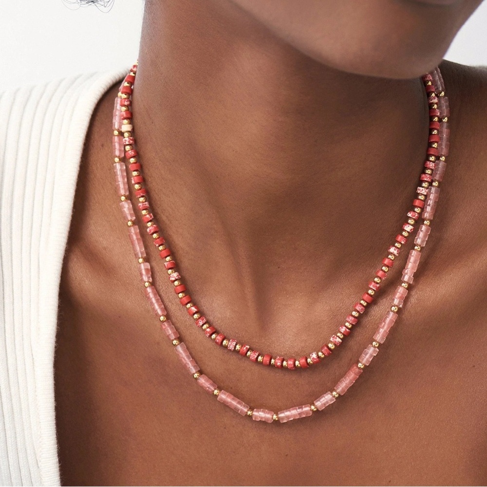MISSOMA Medium Pink Stack Necklace